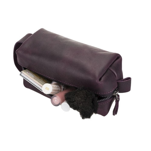 Eve Genuine Leather Make Up Bag - M/L/XL Sizes