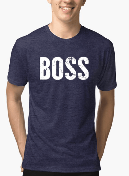 Boss Half Sleeves Melange T-shirt