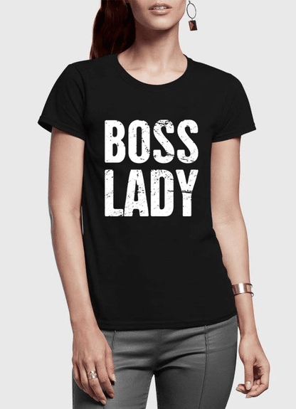 Boss Lady Half Sleeves Women T-shirt