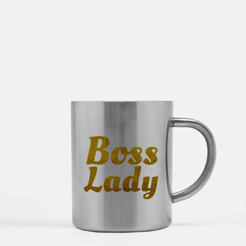 Boss Lady Gold &amp; Silver Mug