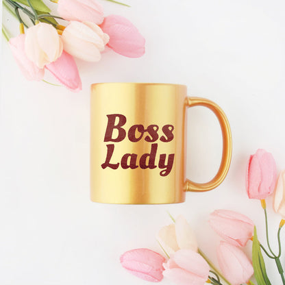 Boss Lady Gold &amp; Silver Mug