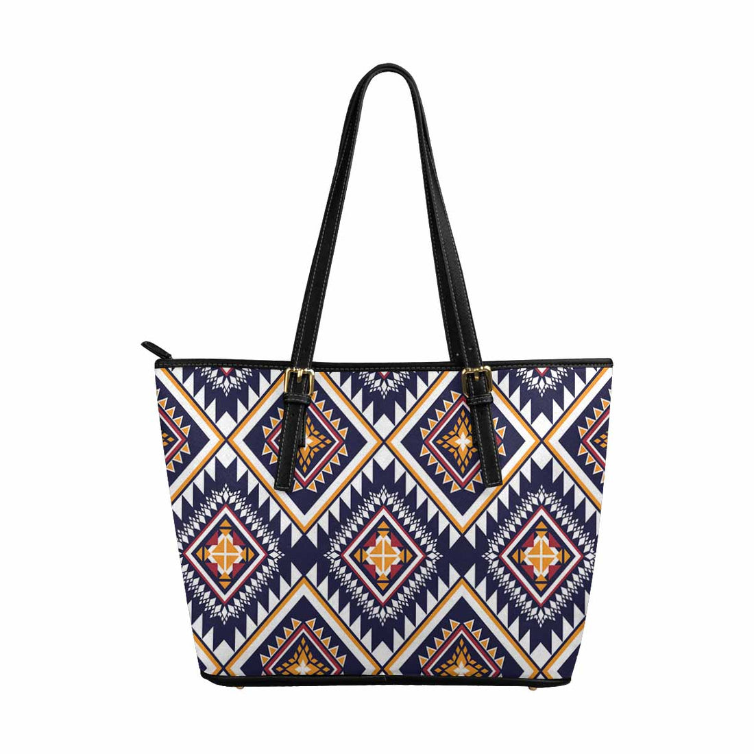 Large Leather Tote Shoulder Bag -  Multicolor illustration