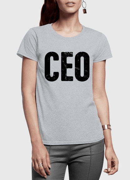 CEO Half Sleeves Women T-shirt