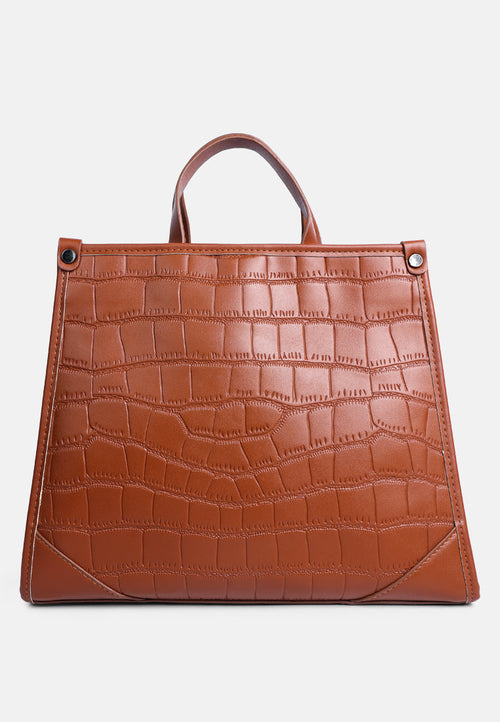 croco hand bag