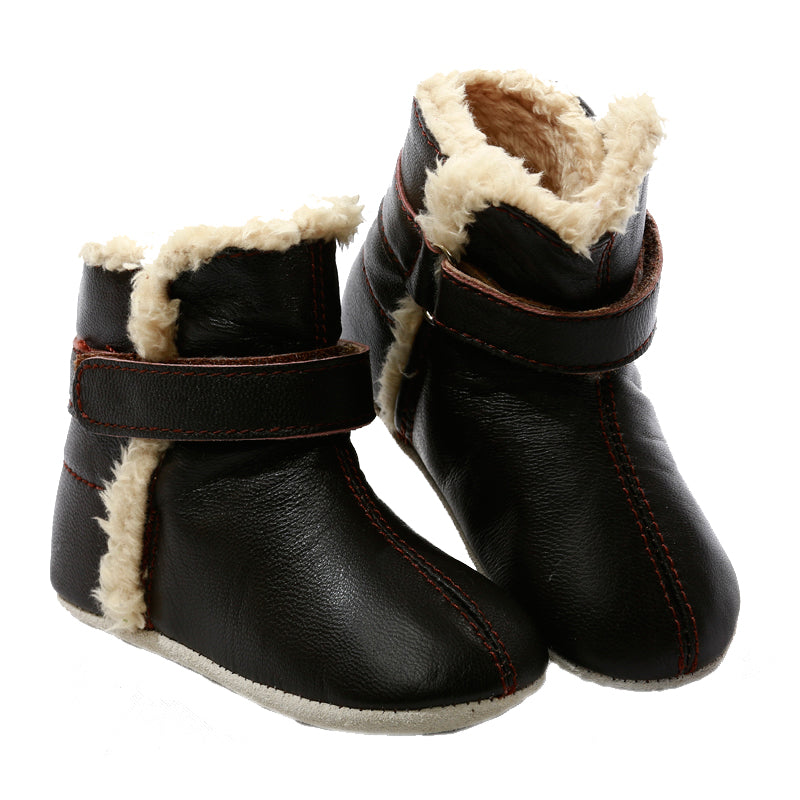 SNUG Baby &amp; Toddler First/Pre Walker Boots Chocolate