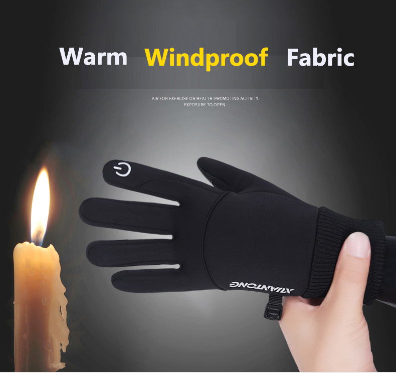 Fleecehandschoenen met touchscreen Antislip warme winterhandschoenen