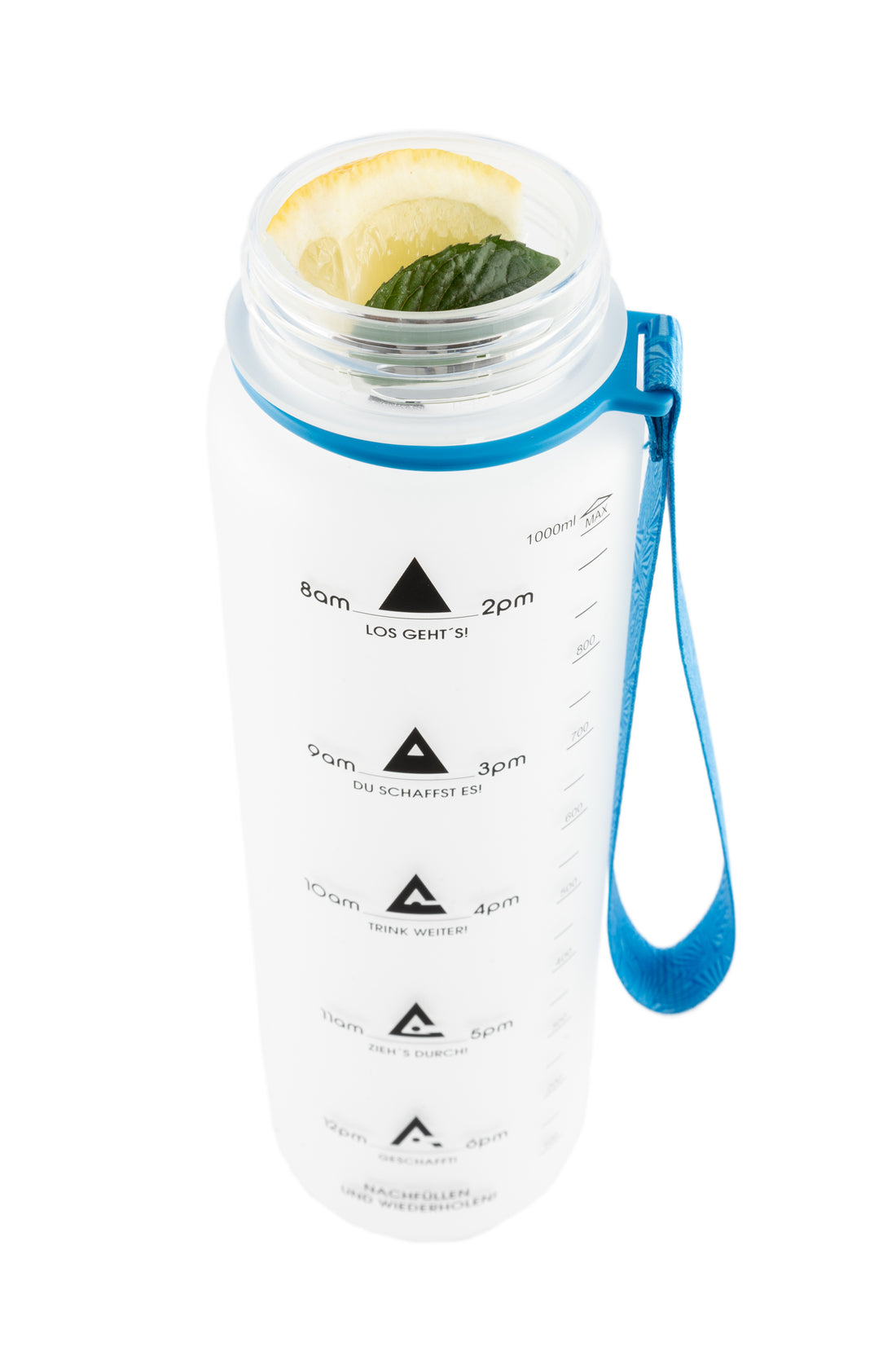 1L Sports Water Bottle with time marker and motivation