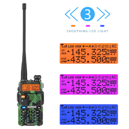 UK Warehouse BAOFENG 1.5&quot; LCD Dual Band Walkie Talkie