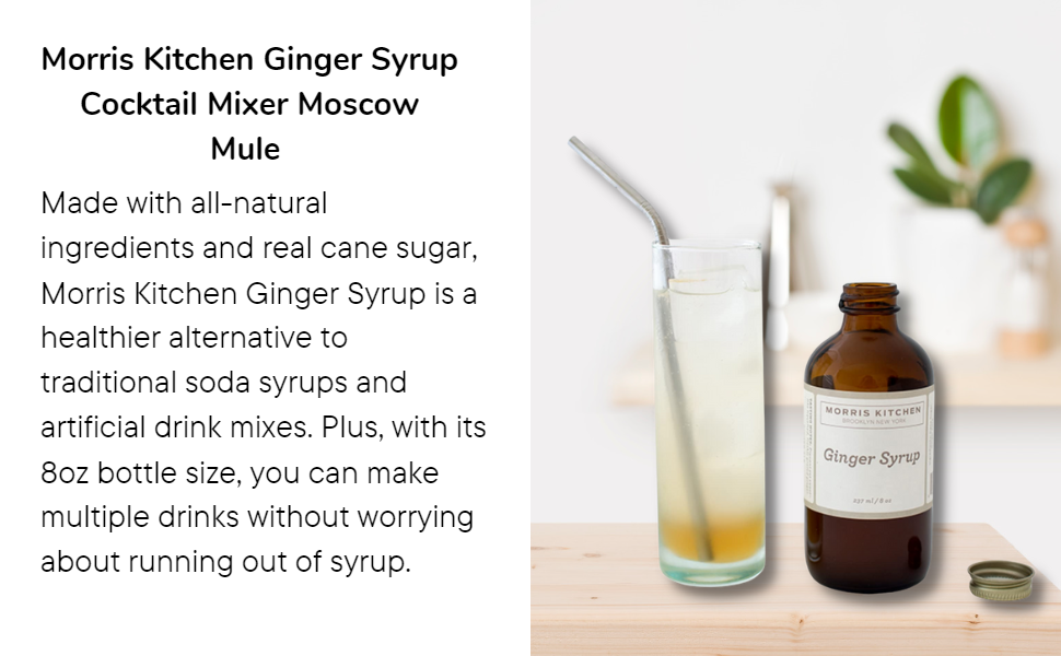 Morris Kitchen Ginger Syrup 8oz - 2pk