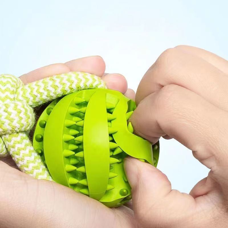 Pet Tooth Cleaning Bite Resistant Toy Ball for Pet Dogs Puppy