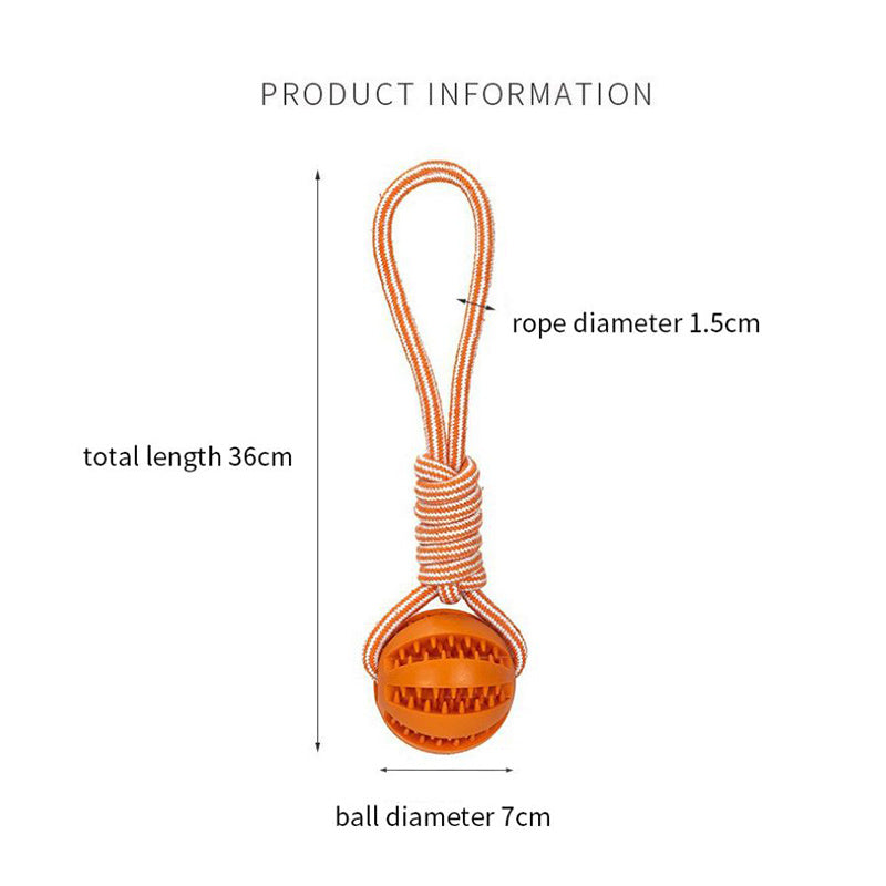 Tandenreiniging bijtbestendige speelgoedbal voor huisdieren, puppy