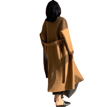 Handmade Reversible Cashmere Coat Women