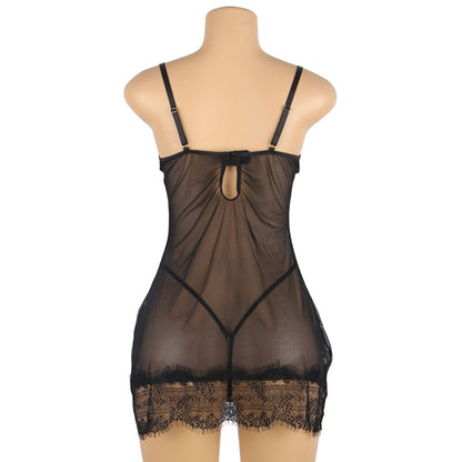 Female Lace See-through Slip Nightdress