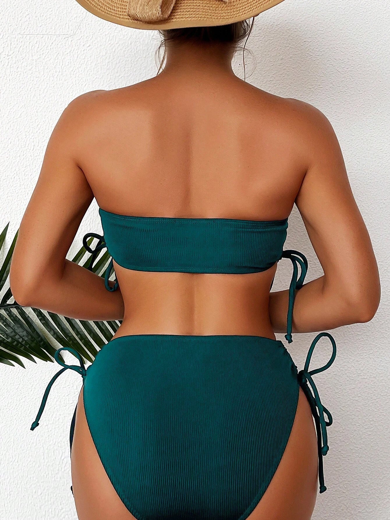 Bikini Solid Color Sexy Women&