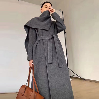 Handmade Reversible Cashmere Coat Women