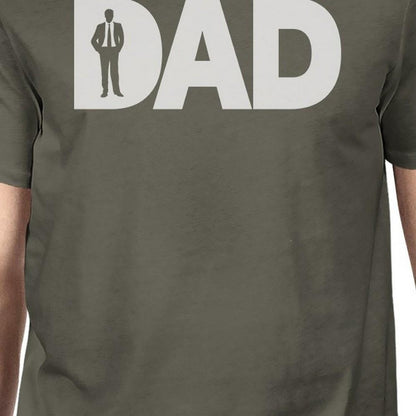 Dad Business Mens Dark Grey Graphic Top Funny