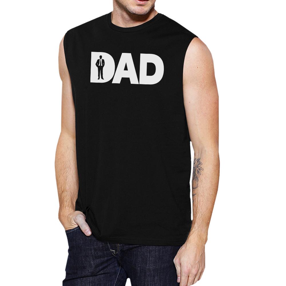 Dad Business Mens Black Business Dad Muscle Tanks