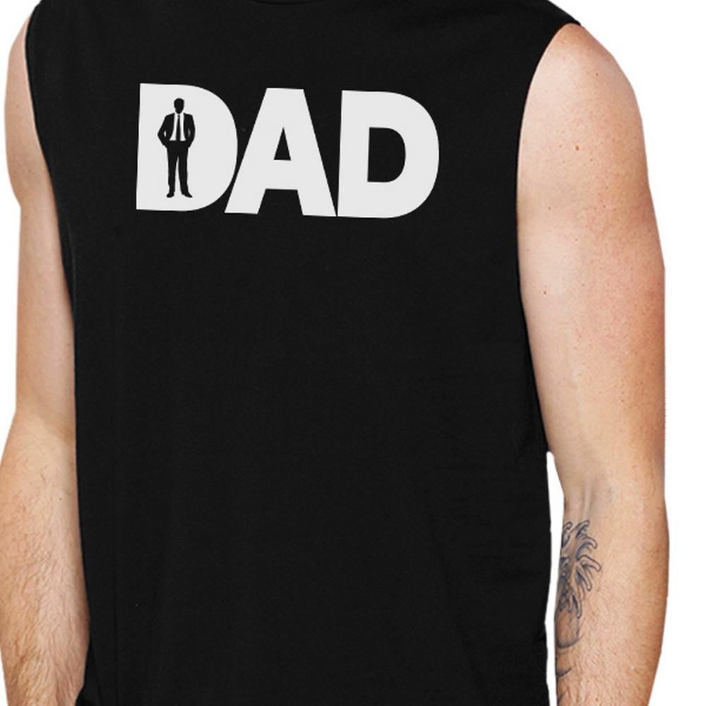 Dad Business Heren zwarte Business Dad Muscle Tanks