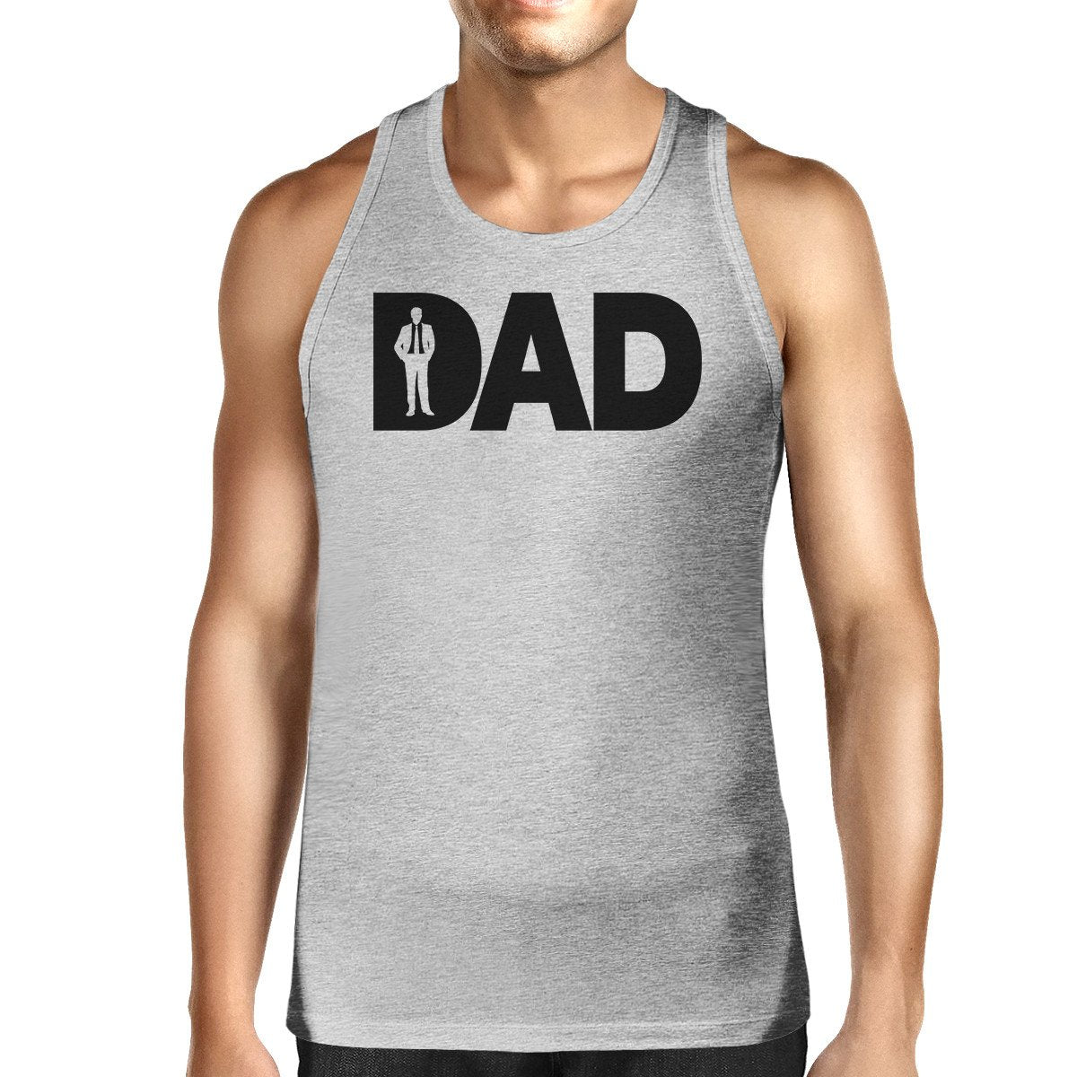 Dad Business Mens Grey Sleeveless Shirt Fathers