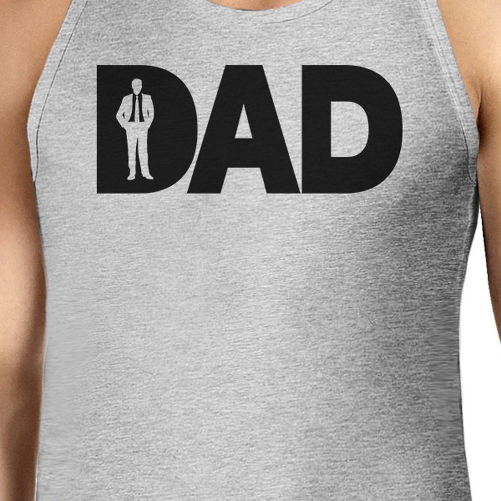 Dad Business Mens Grey Sleeveless Shirt Fathers