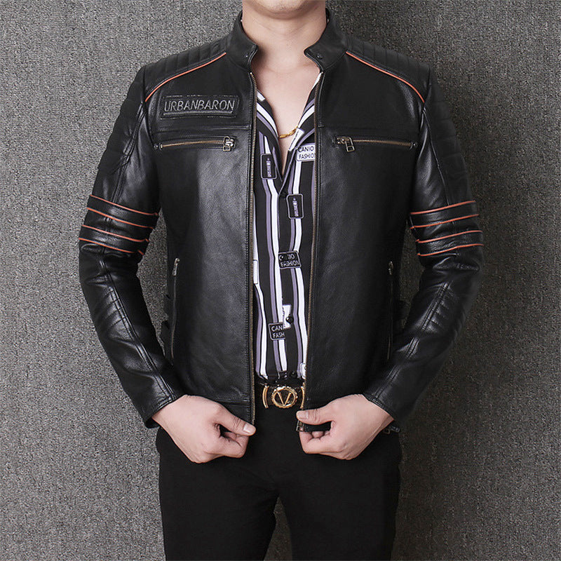 Harley lederen kleding heren motorrijden motorkleding slim fit