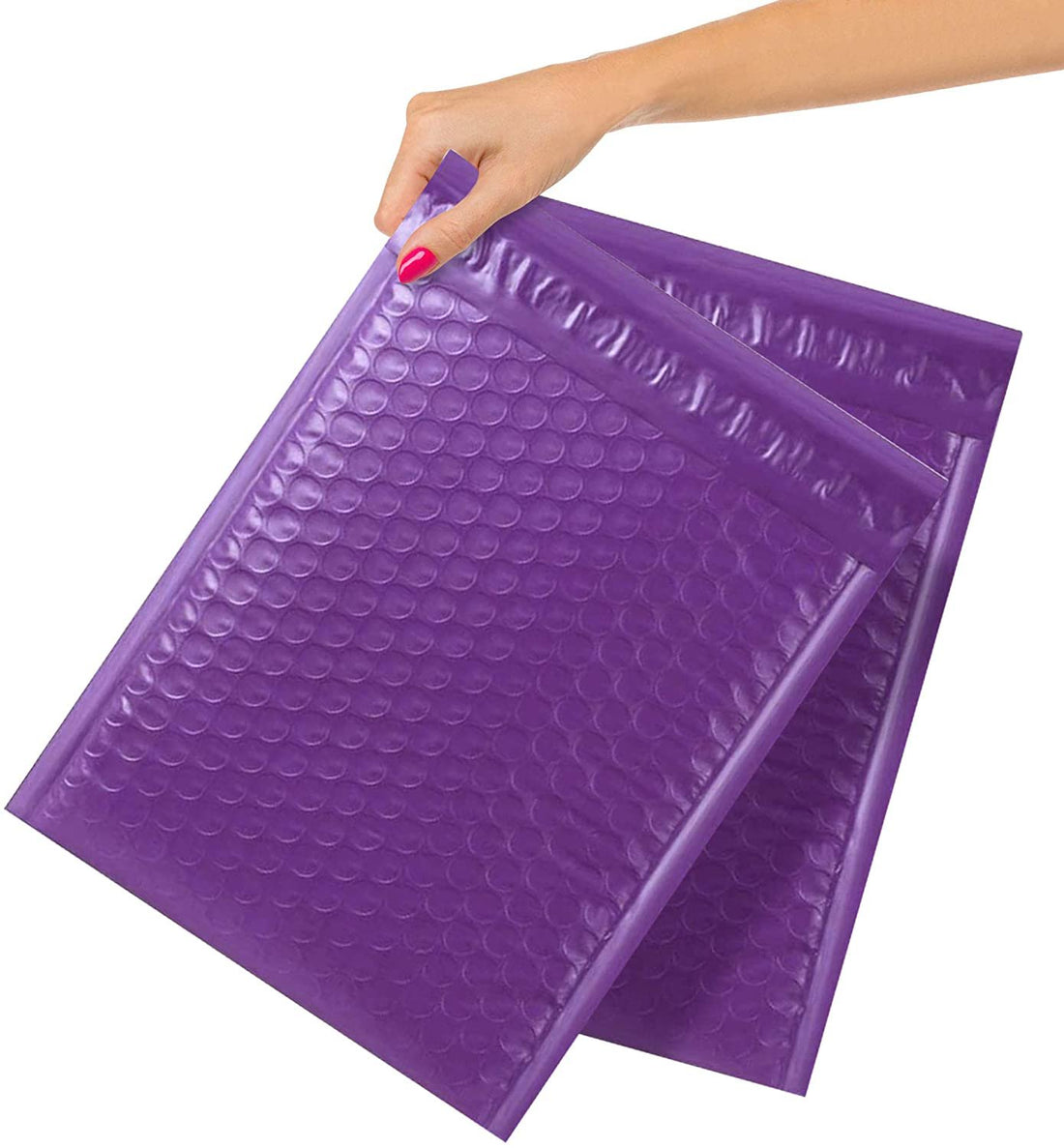 Poly Bubble Mailers 9.5&quot; x 13.5&quot;, Pack of 10 Purple Padded Shipping