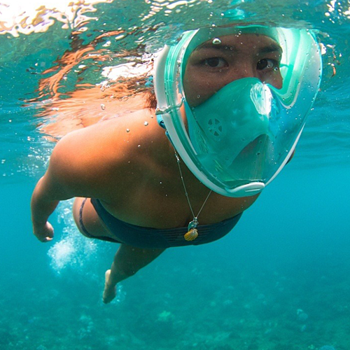 Volgelaats snorkelmasker