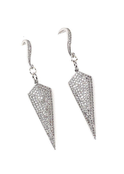 CZ Dangle Earrings, CZ Micro Pave Bridal Earrings, Gifts for Her,