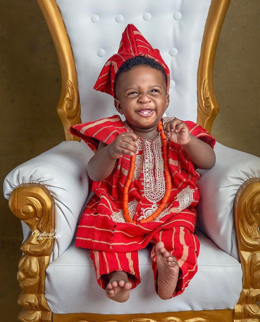 Red African boy clothing