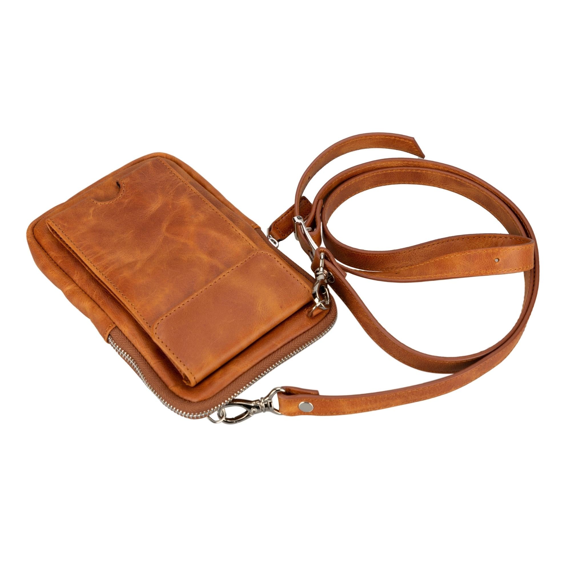 Niagara Leather Crossbody Phone Bag for Men