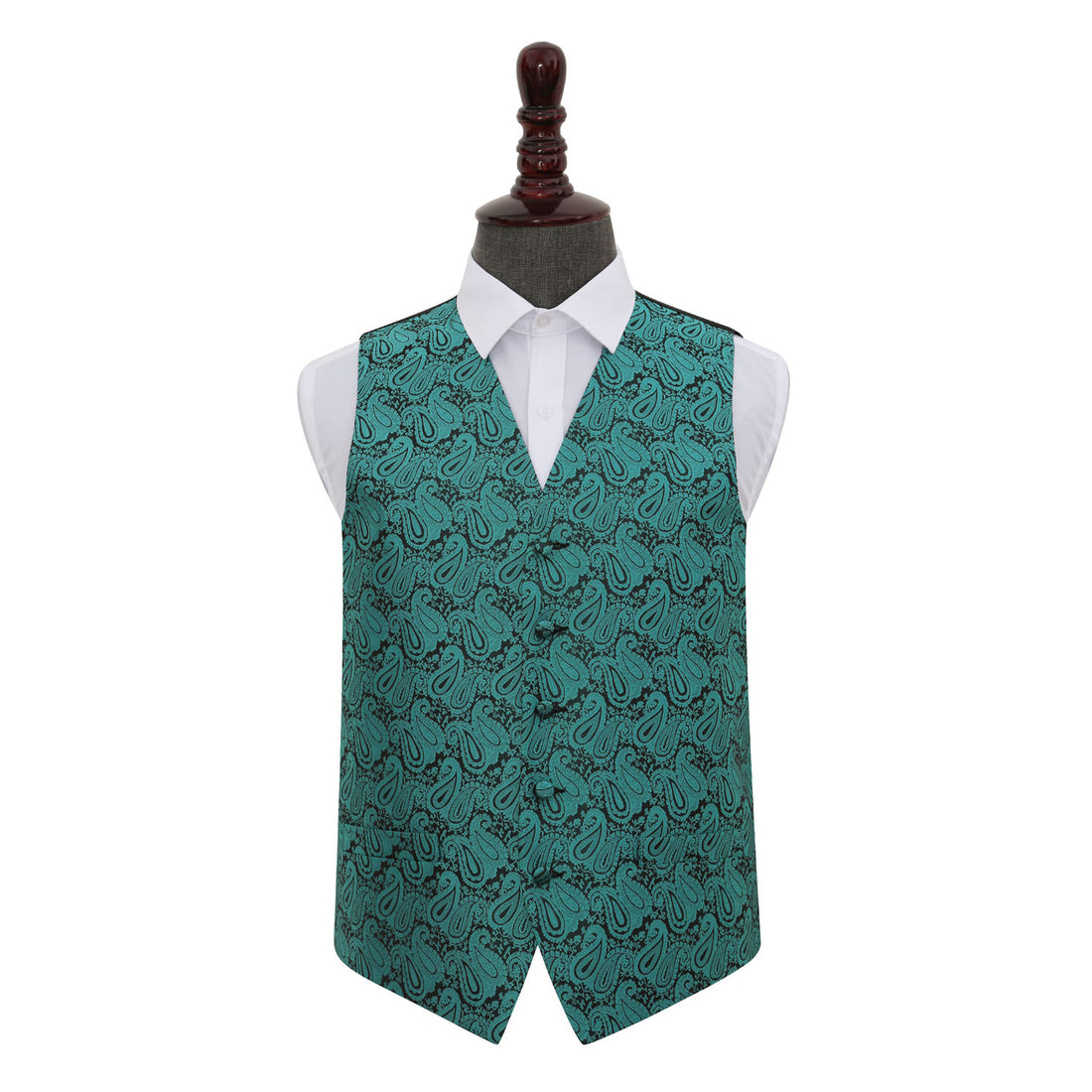 Paisley Waistcoat - Teal, 46&