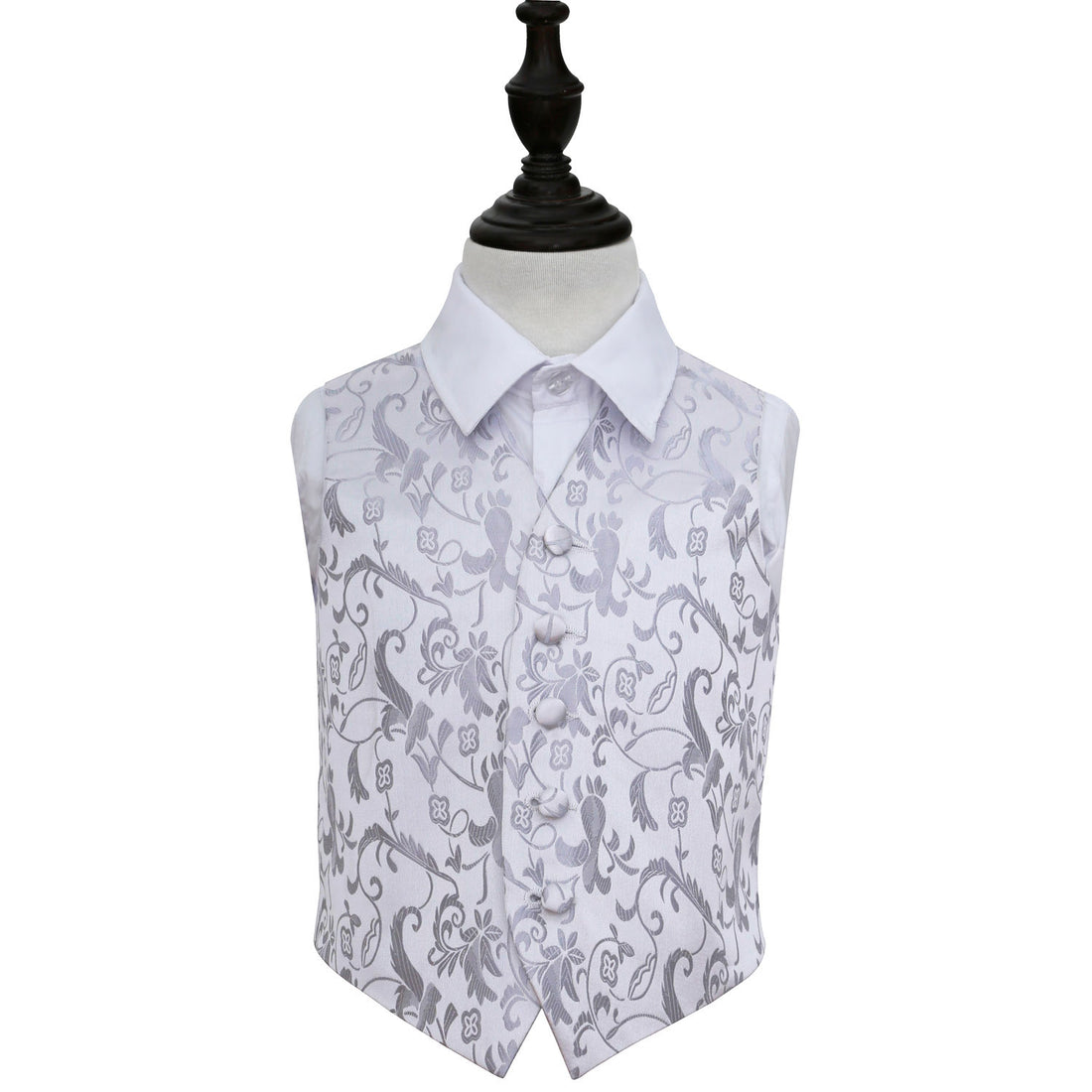 Passion Waistcoat - Boys - Silver, 22&