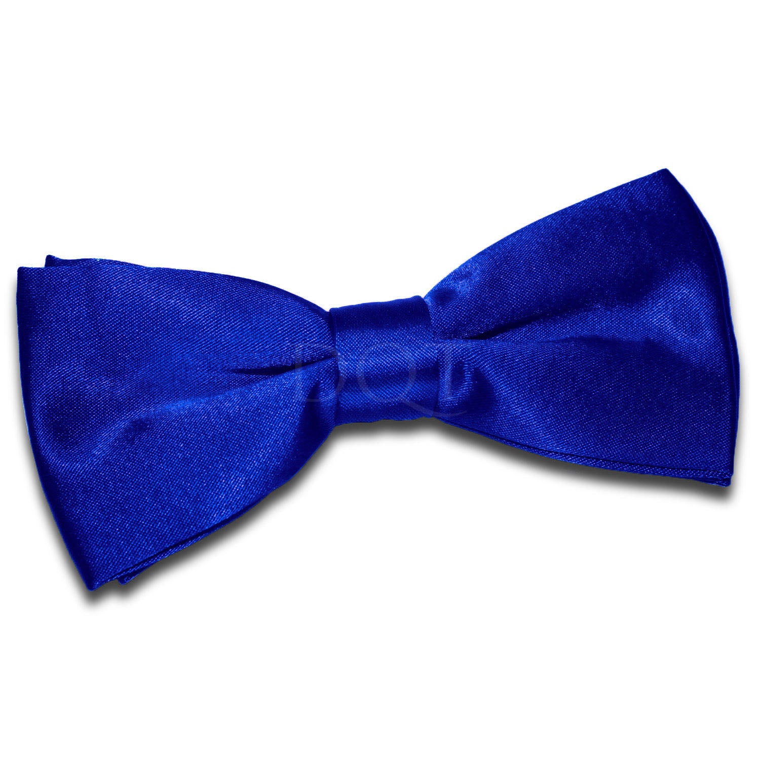 Plain Satin Pre-Tied Bow Tie - Royal Blue