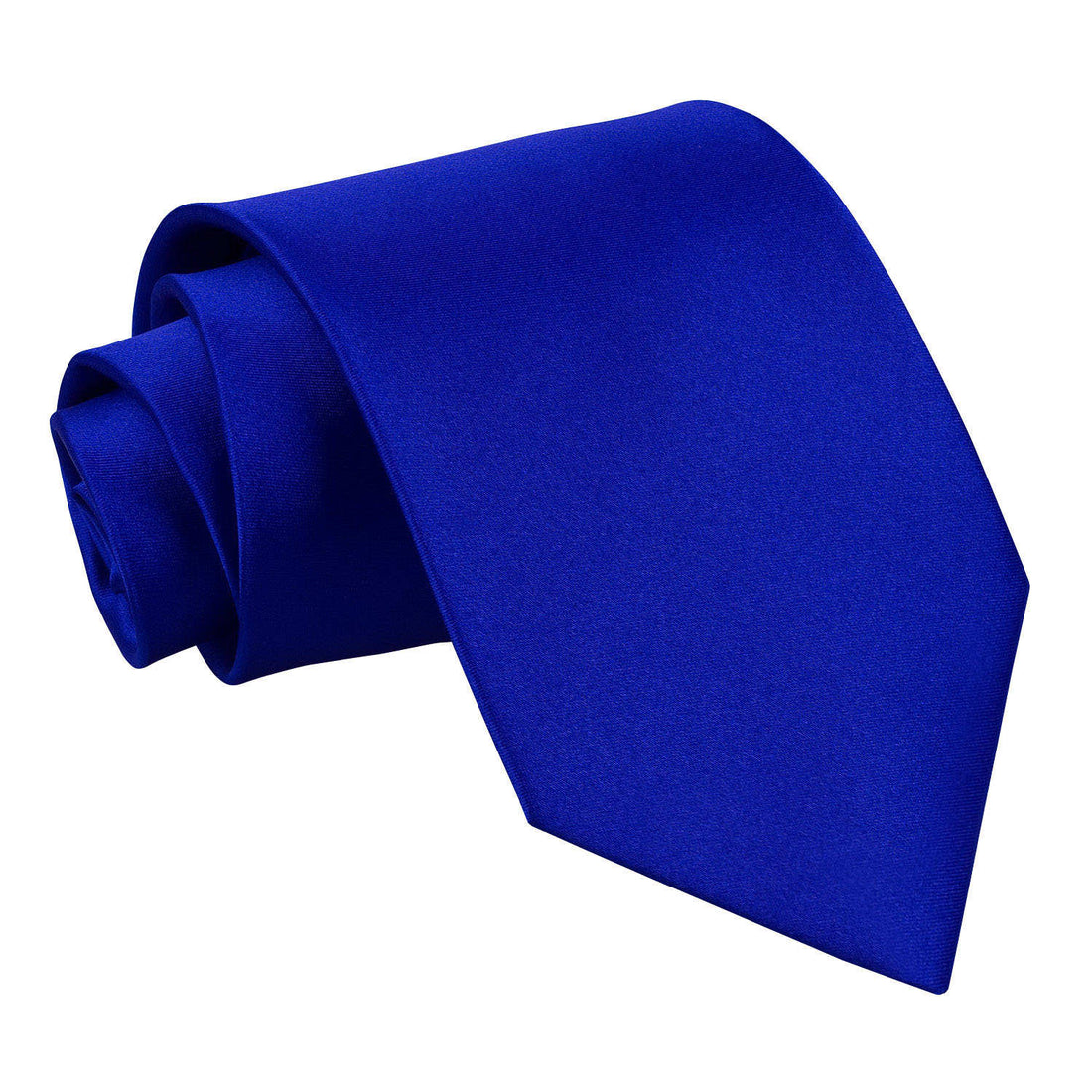 Plain Satin Classic Tie - Royal Blue