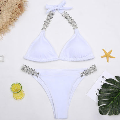 Jewel Swimsuit  Bikini Set Crystal Ornaments Swimwear Sexy Bathing