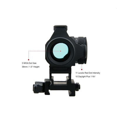 Vector Optics Maverick 1x22 GenII Red Dot Sight Tactical 3 MOA 11