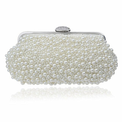 Shell women evening bags beaded wedding bridal ladies clutches chain