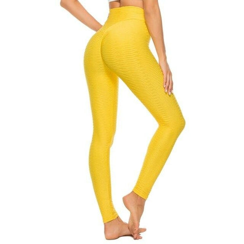 High waist yoga pants Hip-lifting fitness Gym pants net