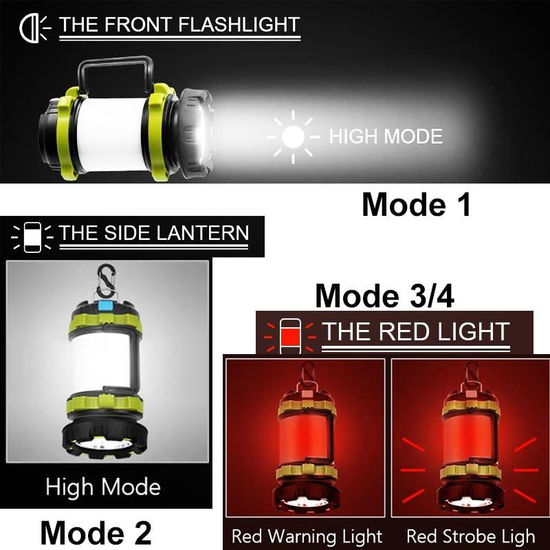 Handheld multifunctionele LED-camping waterdichte lantaarn