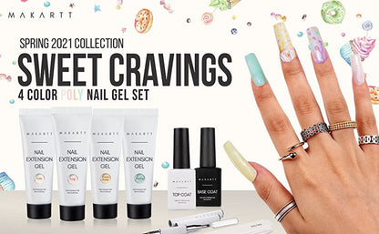 Poly nagelverlengingsgel, Sweet Cravings lentekleur poly nagelgel