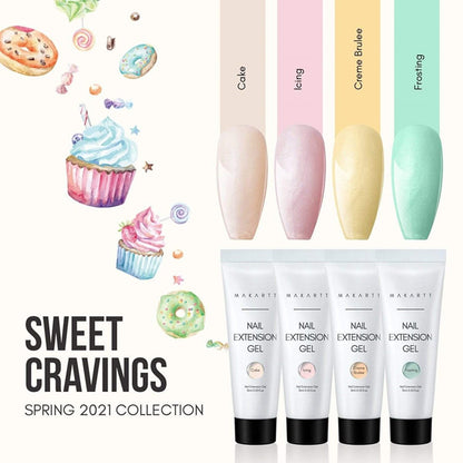 Poly Nail Extension Gel, Sweet Cravings Spring Color Poly Nail Gel