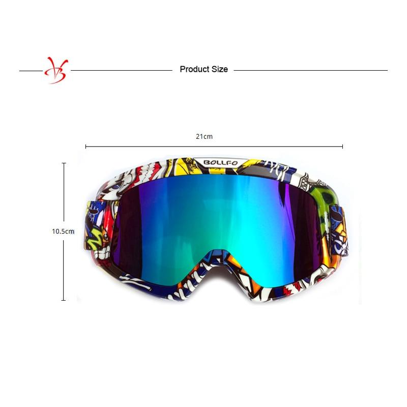 Men Ski Goggles Snow Glasses UV400 Snowmobile Snowboard Skiing