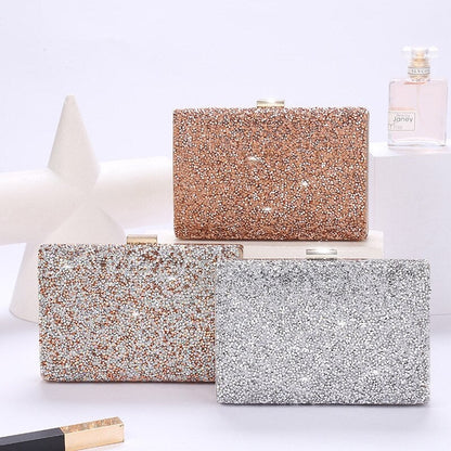 Rhinestones Small Day Clutch Metal Party  Wedding Bridal Evening Bags