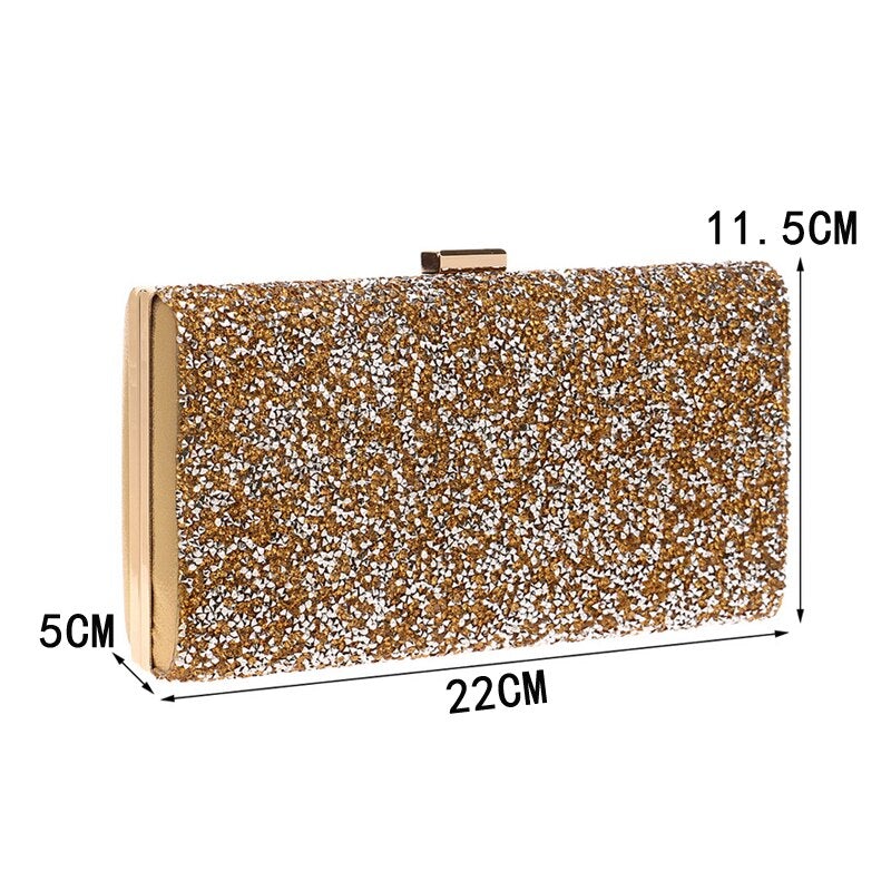 Rhinestones Small Day Clutch Metal Party  Wedding Bridal Evening Bags