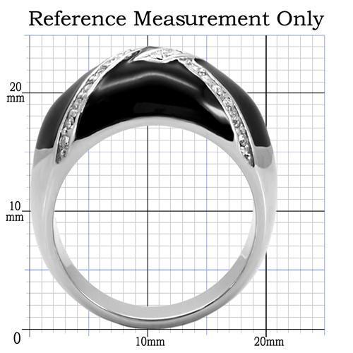 TK022 - High polished (no plating) Stainless Steel Ring with Top Grade