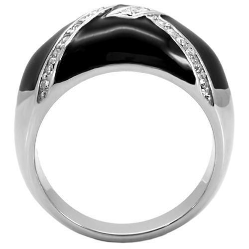 TK022 - High polished (no plating) Stainless Steel Ring with Top Grade