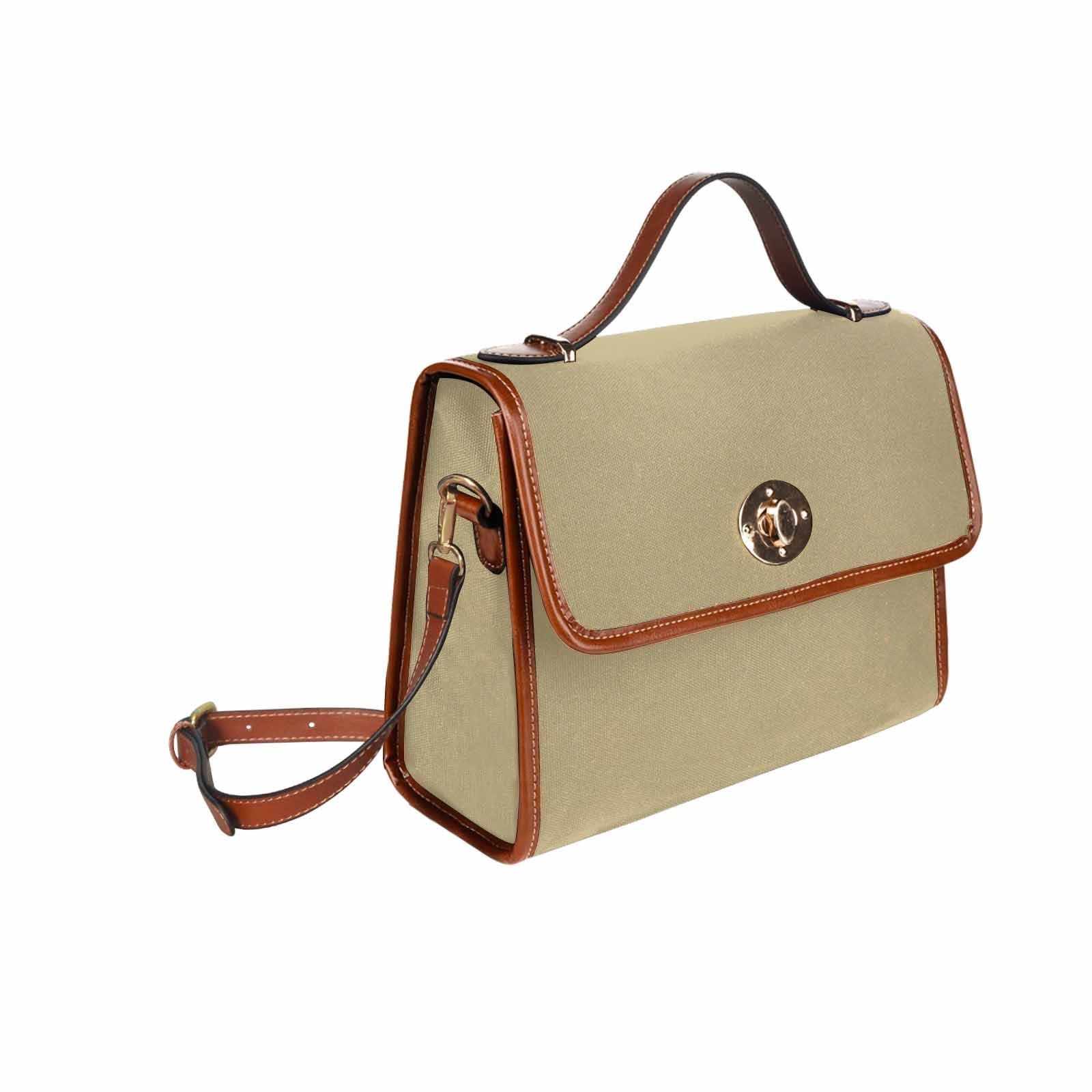 Canvas Bag  / Sand Dollar Brown   (brown Strap)