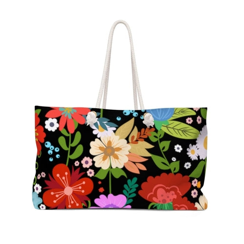 Weekender Tote Bag, Floral Print