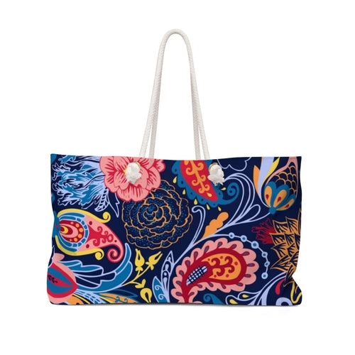 Weekender Tote Bag, Floral Print