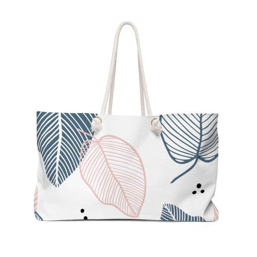 Weekender Tote Bag, Pastel Muliticolor Leaves